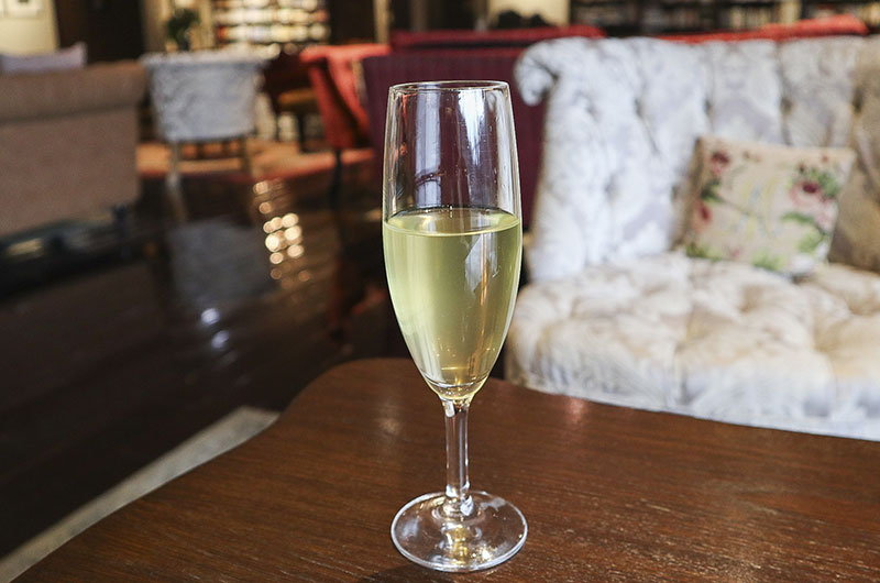 ウェルカムドリンクのシードル