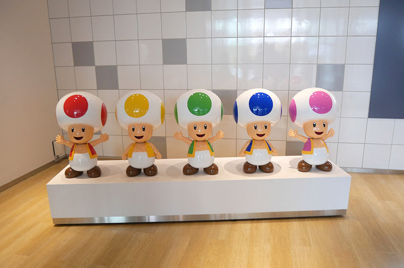 ニンテンドーミュージアム　キノピオのオブジェ