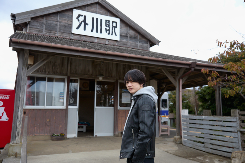 伊藤壮吾さん　外川駅