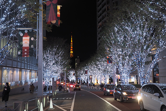 けやき坂のイルミネーション