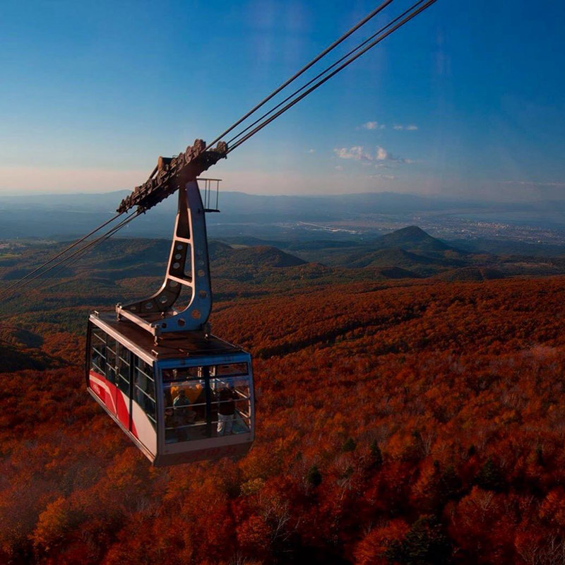 八甲田ロープウェー　紅葉景色