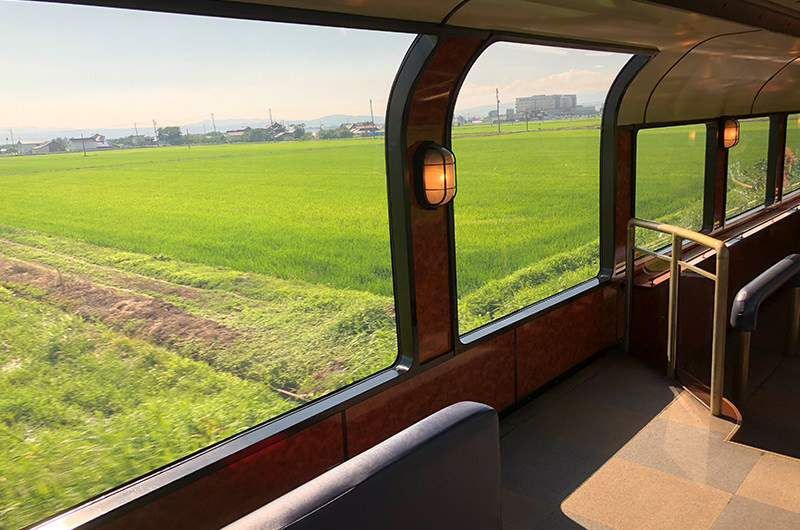 展望車からの景色
