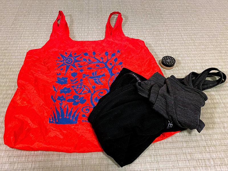 メリノウールの肌着、24ミネラルCCバーム、サブバッグ