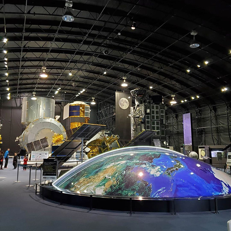 筑波宇宙センター　100万分の1スケールの地球