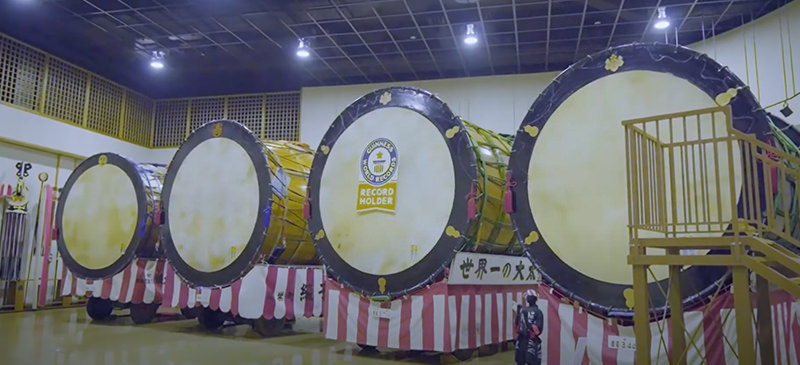 世界一の大きさを誇る大太鼓