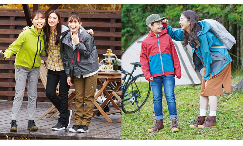 レディース防水サファリシューズ着用例