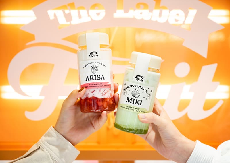 ラベルフルーツのフルーツオレ