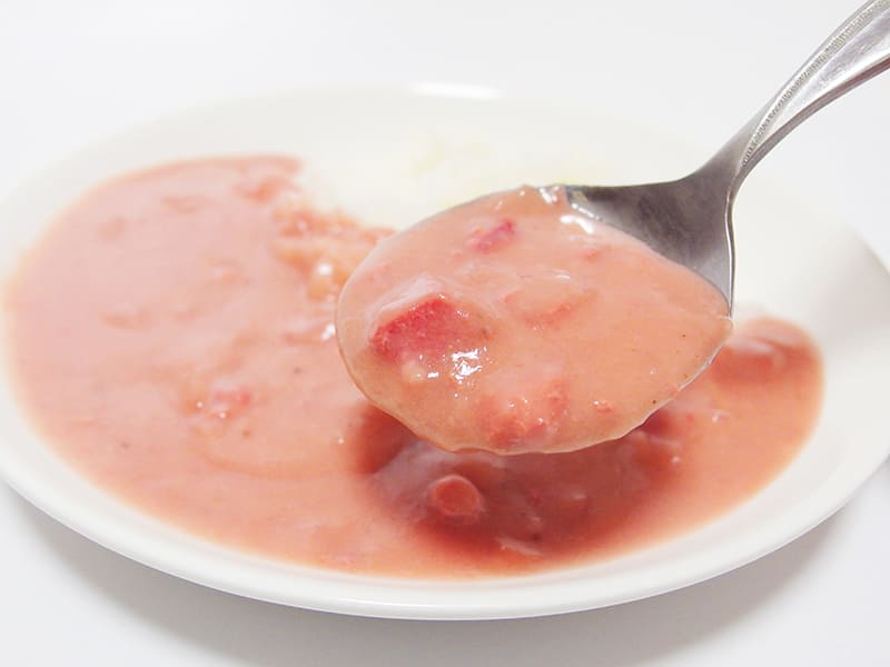 いちごのピンクカレー