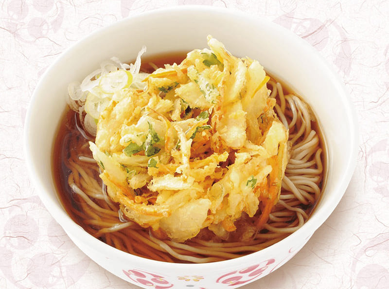 いろり庵きらく　かき揚げそば