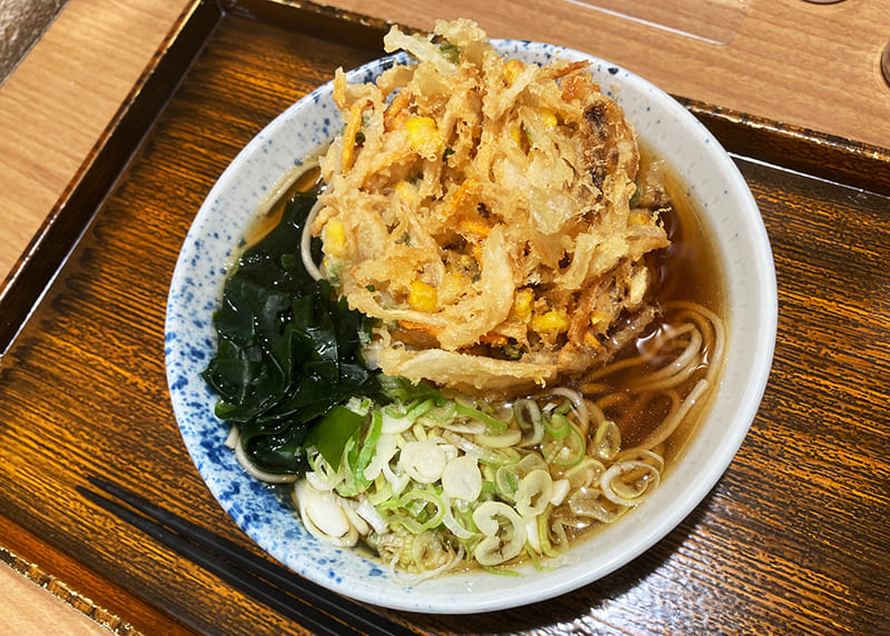 しぶそば　かき揚げそば