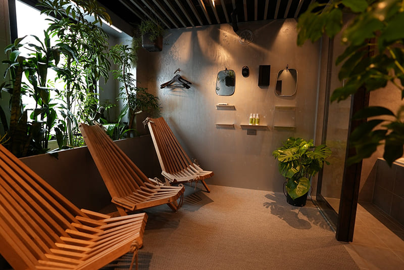 SAUNA＆coの個室（写真提供：SAUNA＆co）。