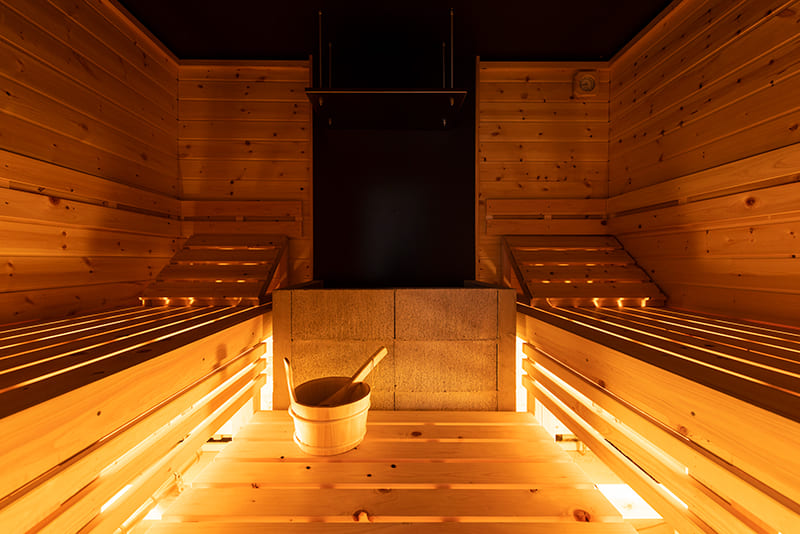 Sauna Life Designのサウナ室（写真提供：Sauna Life Design）。