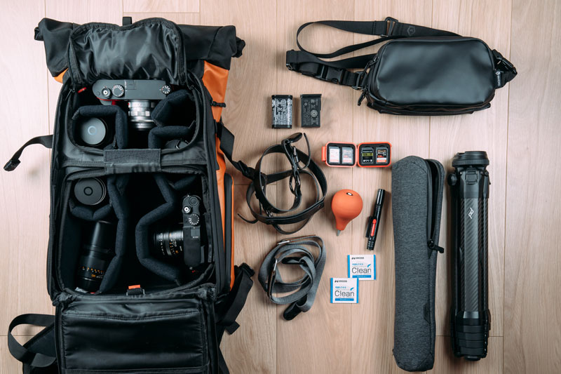 撮影ガチ旅にプラスする持ち物のイメージ（写真提供：hirotographerさん）。