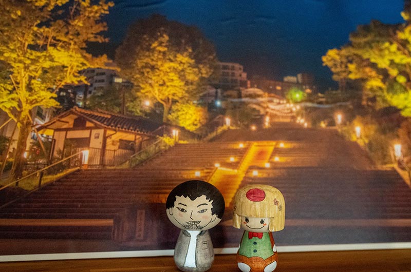 こけしの絵付け体験