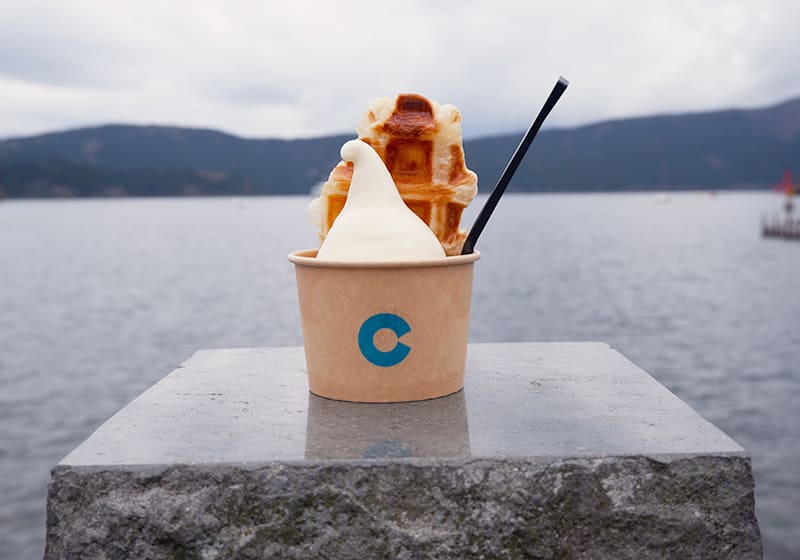 箱根チーズテラスの「チーズソフトクリーム」