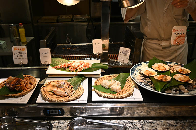 炉端焼きのコーナー